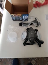 2020 máscara respiratoria antipolvo con gafas de seguridad Dual filtros de la máscara facial a prueba de vientos para carpintero constructor pulido a prueba de polvo