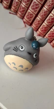 LLavero de animales de Totoro para hombre o mujer, llavero de piel con abalorio de Metal para bolso de coche