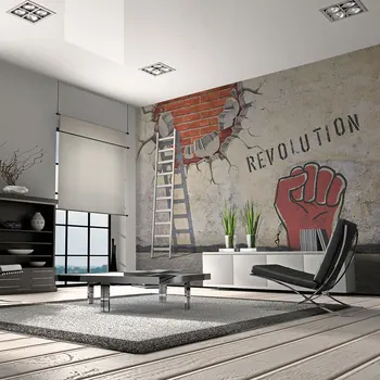 

Wall mural-invisible hand of the revolution-250x193 cm