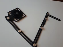 Localizador de agujero de azulejo plegable, regla de ángulo de aleación de aluminio, buscador de deslizamiento, Regla de medición plegable, plantilla Angular transportador, 4/6/8/12