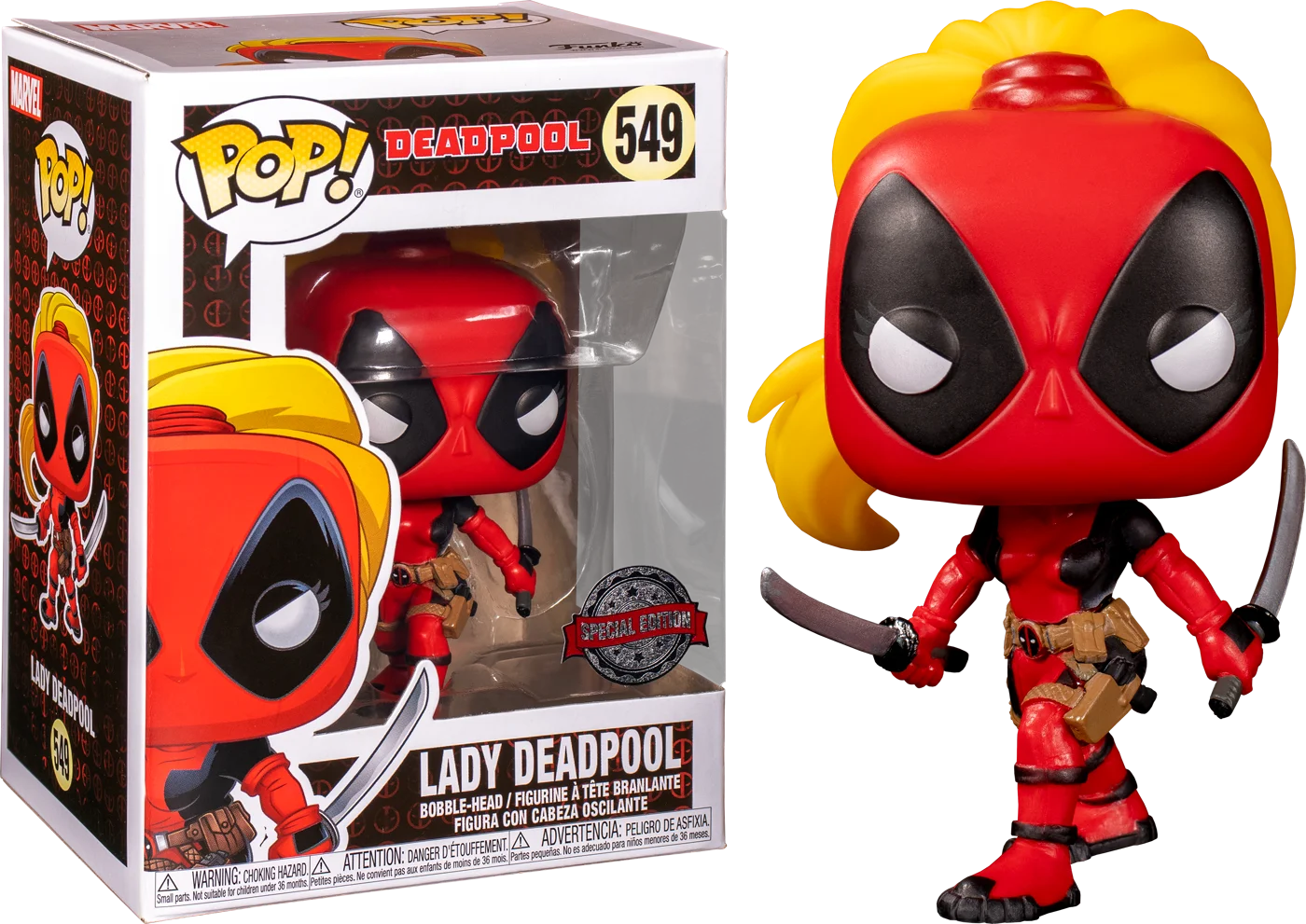 ФИГУРКА FUNKO POP! BOBBLE: MARVEL: MARVEL 80TH: LADY DEADPOOL (EXC) 44333 | Игрушки и хобби