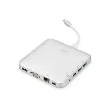 

DIGITUS UNIVERSAL DOCK STATION USB-C 3.1 VGA SD HDMI SILVER