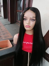 Extensiones de cabello humano peruano no Remy 1B, pelo liso con cierre de encaje, 4 Uds.