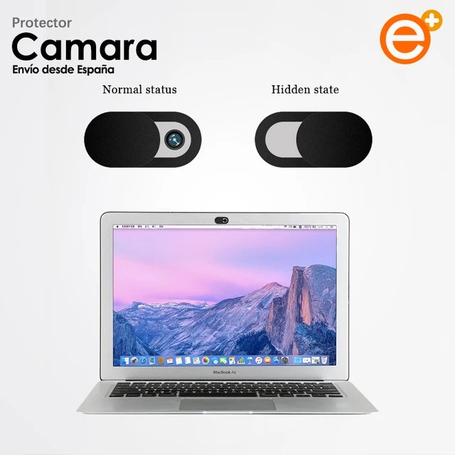 Tapa para Cámara Portatil Ordenador Pegatinas Adhesivas Tapon Cubiertas en  Negro de Seguridad Privada para la Cámara Web Webcam - AliExpress