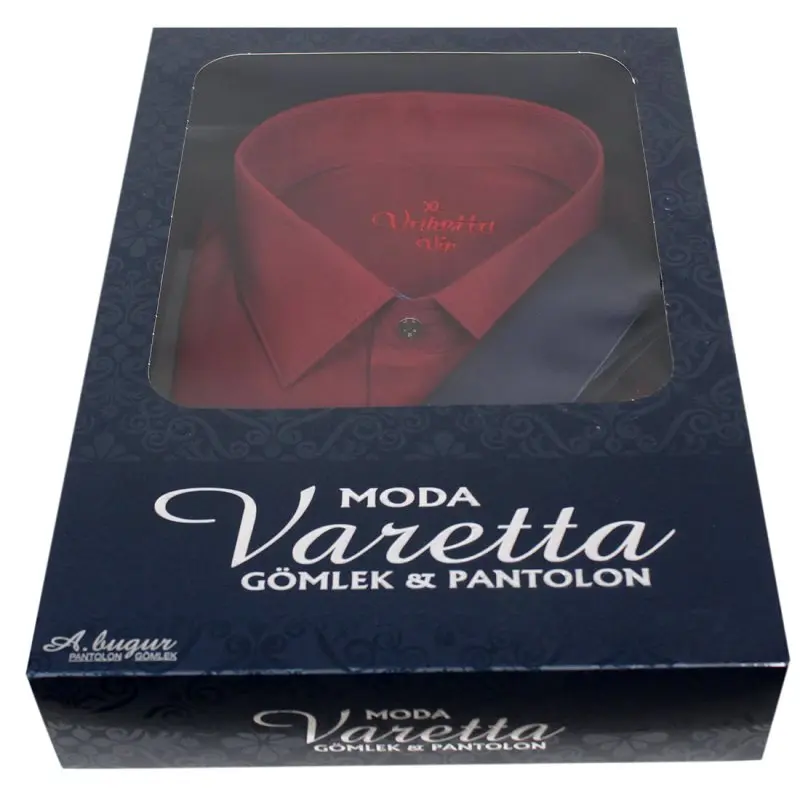 

Varetta New Vogue Red Male Shirt Long Sleeve Solid Oxford Office Shirt with Left Chest Pocket Gift Box Shirt Set Shirt and Tie The most trendy men's shirts gift men's shirt 2020 fashion men shirt red shirt red