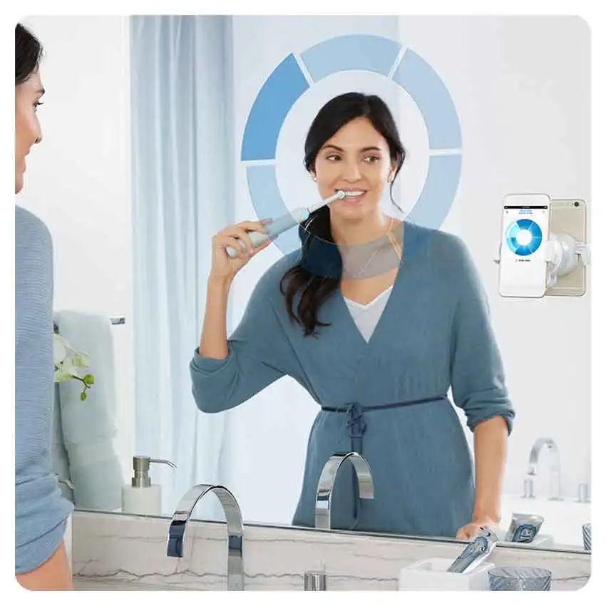 Oral B Genius 10200W, rechargeable electric toothbrush, charge indicator, up to 14 days, 4 brushed modes, 2 heads Oral B Genius 10200W, rechargeable electric toothbrush, charge indicator, up to 14 days, 4 brushed modes, 2 heads