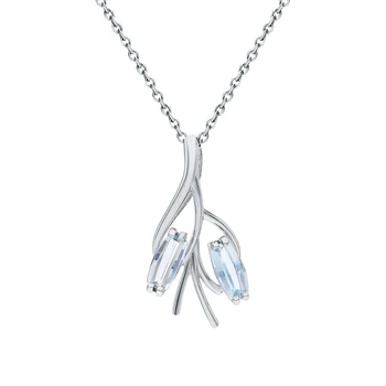 

Silver Pendant with Topaz sunlight sample 925
