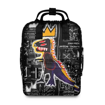 

Women's backpack 3D Basquiat dinosaur