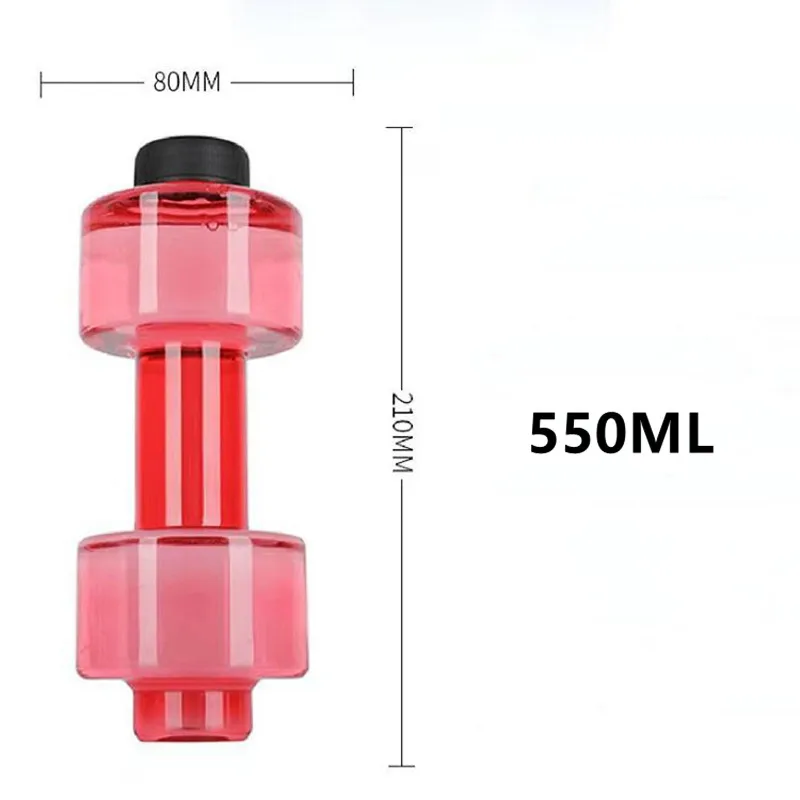 Creative Dumbbell Fitness Kettle Water Filling Dumbbell Cup Portable Water Filling Arm Muscle Fitness Equipment