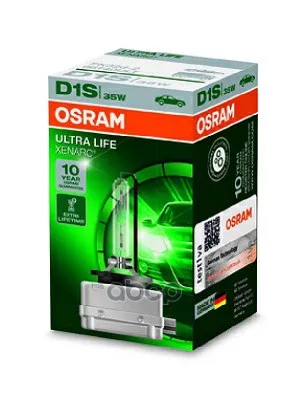Лампа D1s 85v 35w Pk32d-2 Xenarc® Ultra Life 10 Лет Гарантии 1 Шт. Osram арт. 66140ULT