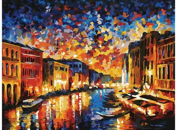 

Grand Canal Venice, 30*40 cm coloring by numbers on cardboard Snow White 3024-cs