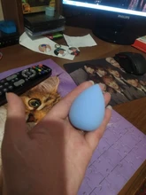 Puff cosmético en polvo para mujer, base de maquillaje esponja, belleza para maquillaje, herramientas y accesorios, forma de gota de agua, 1 ud.