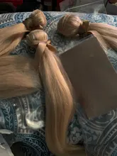 Mechones de cabello humano liso Remy brasileño con cierre, mechones de pelo negro perla rubio miel, 613 mechones, envío gratis