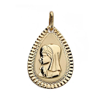 

Medal 18k gold Virgin Nina 20mm. Bezel boy [9016GR] -Customizable-RECORDING INCLUDED IN THE PRICE