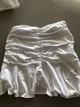 Rapcopter-faldas plisadas de cintura alta para mujer, minifaldas fruncidas Y2K de estilo Retro, color blanco, ropa de calle, para fiestas de los 90, 2020