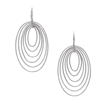 

Luce earrings with 925 silver plated white rhodium plated diamond treatment