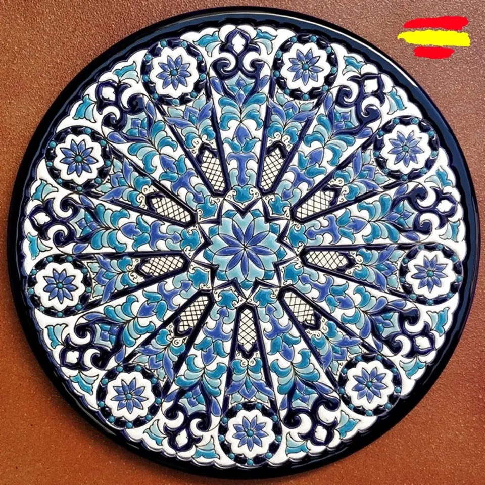 CERAMIC Plate 29 cm (11,4 inches) in diameter-Spanish CERAMIC-hand