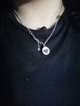 OATHYAN-colgantes de aguacate y fruta para mujer, collar de cadena larga con forma de corazón, joyería