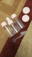 Mini botes de plástico para cosméticos, mini botellas de plástico para uso de crema cosmética para rostro, juego de 7 unidades, envases vacíos de plástico transparentes, kit de viaje