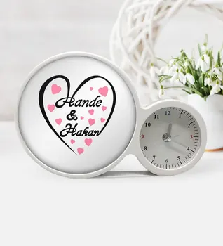 

Personalized Valentine's Day Clocks Magic LED Mirror Frame-16