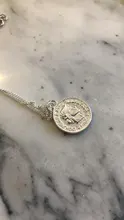 Colgante redondo para collar plata de primera ley con forma de moneda para mujer, Gargantilla, plata esterlina 925, estilo creativo, Reina Avatar, N004