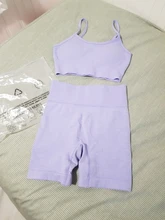 Conjunto de Yoga sin costuras para mujer, camisetas de entrenamiento, pantalones deportivos, sujetador, ropa de gimnasio, Top corto de cintura alta, Leggings para correr, conjunto deportivo 2005