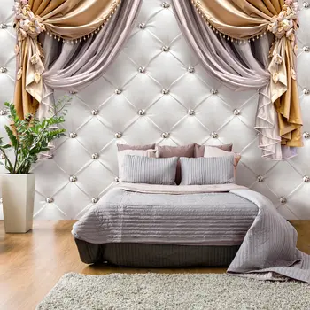 

Wall mural-Curtain of Luxury - 350x245 cm