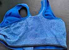 VERTVIE-Sujetadores deportivos con cremallera para mujer, sostén levantador acolchado sin alambre, transpirable, para gimnasio, correr, fitnes y yoga, prenda de talla grande 5XL