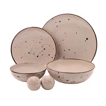 

Cottage Brown table set 21 items