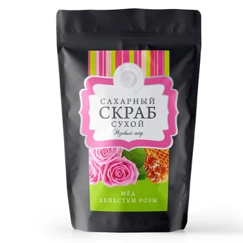 

Дом Природы Сухой сахарный скраб "Розовый мед" Скрабы для тела