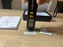 RICHMETERS GY910 medidor de espesor de recubrimiento Digital 1 micrón/0-1300 de la pintura del coche de espesor de película probador del metro de FE/NFE