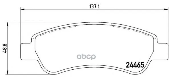 P61091_=1238 00 [425359]!Колодки Дисковые З Citroen Jumper,Fiat