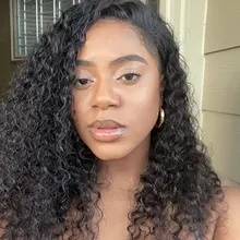Cynosure-pelucas de cabello humano con encaje frontal para mujeres negras, Remy, rizado, brasileño, prearrancado, cierre de encaje, 13x4/13x6