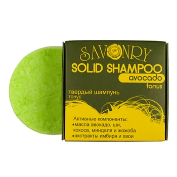 

Solid shampoo symphony of freshness (avocado and cucumber)