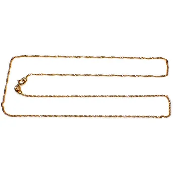 

18k gold chain solid Singapore 50 cm. 1mm. 1.25 grs. [9509]