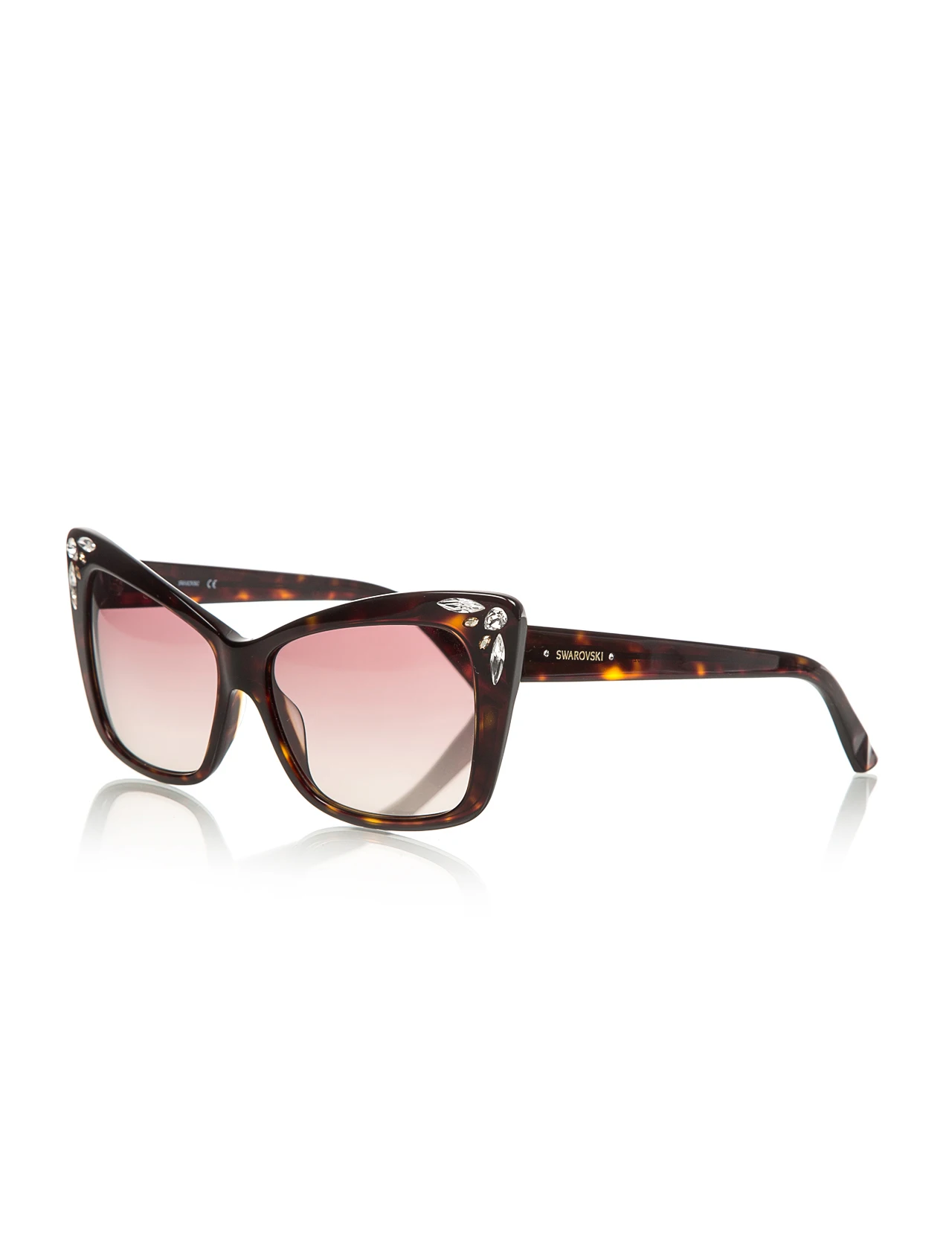 

Women's sunglasses swr 0103 52f bone Brown organic 56-swarovski