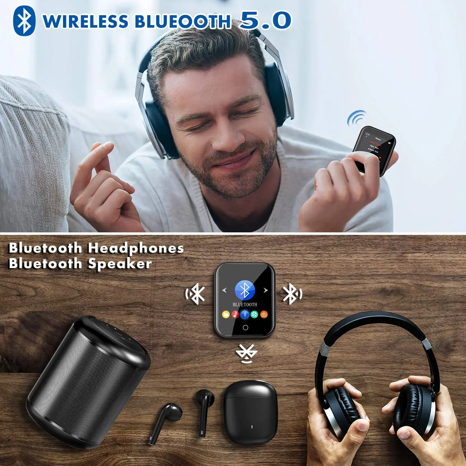 RUIZU MP3 Player with Removable Portable Full