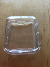 Caso para Apple Watch 38mm 42mm 40mm 44mm TPU suave en todo claro funda protectora de pantalla protectora de la serie 5 4 3 2 1 6 SE