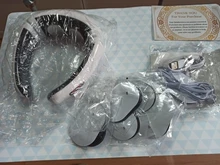 Masajeador eléctrico recargable para cuello y espalda, instrumento de Fisioterapia con 6 modos de Control de potencia, alivio del dolor por infrarrojo