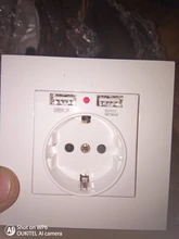 Coswall-Enchufe de pared con puerto USB, toma de corriente de 16A tipo europeo dual, para carga de 5V y 2.1A, con indicador LED, panel gris, negro, blanco o dorado