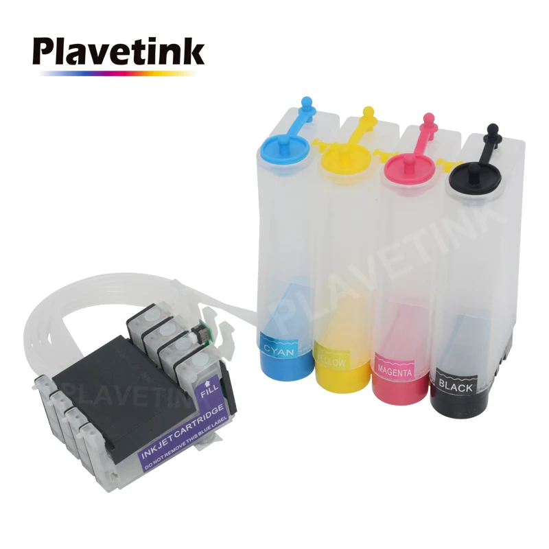 Чернильная система Plavetink 4 цвета CISS для принтера Epson Stylus S22 SX125 SX130 SX230 SX235W SX430W SX435W T1281