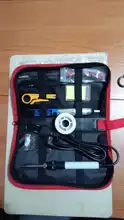 Soldering-Iron-Set-Kit Flux-Tips-Stand Electric Digital 220V 80W 110V with Tin-Wire-Tool-Bag