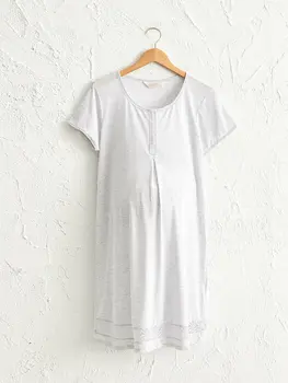 

Lace Detail Maternity Nightgown