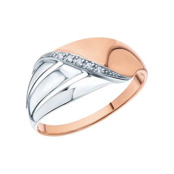 

Silver ring with cubic zirconia sunlight sample 925