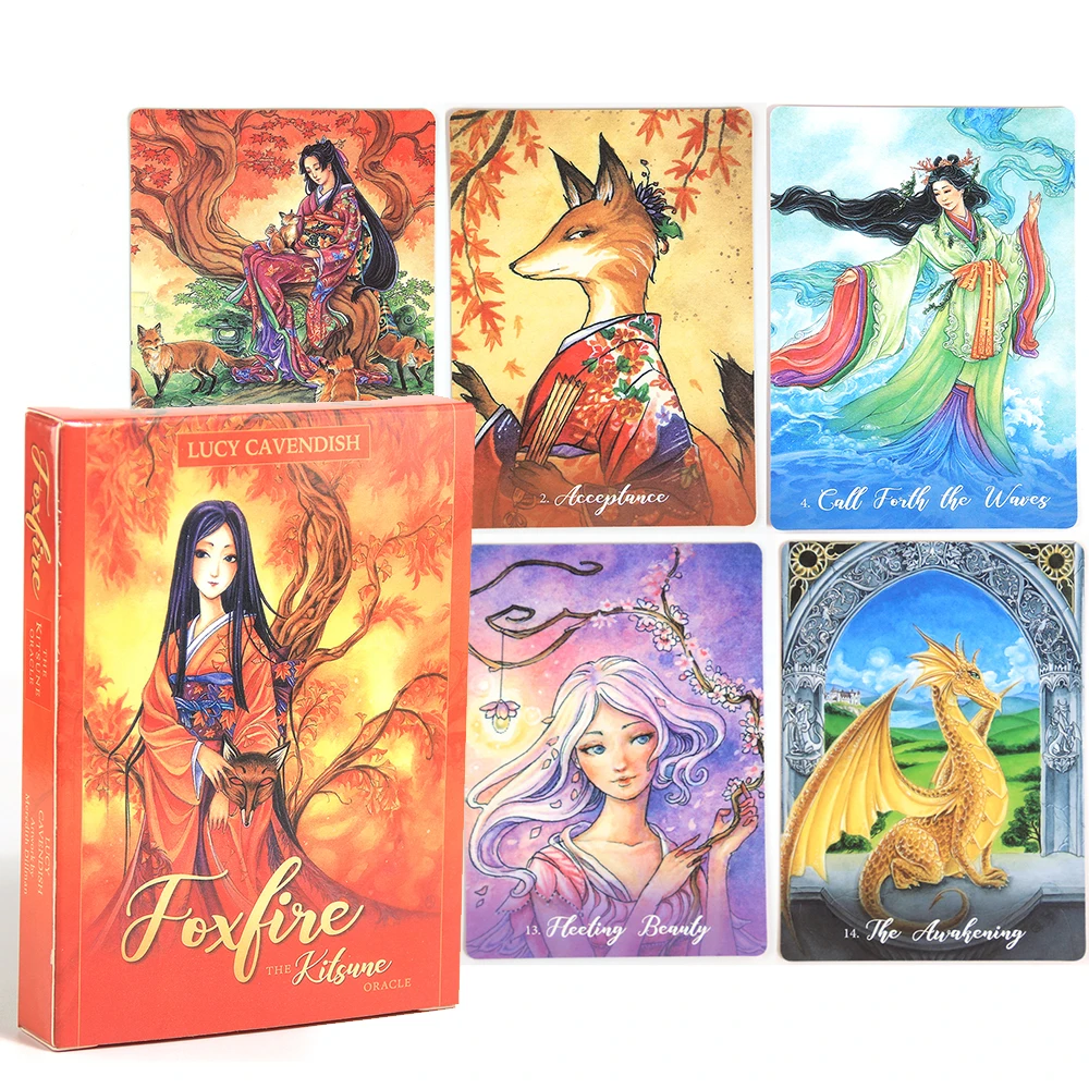 Foxfire The Kitsune Oracle 45 Cards Deck Tarot With Guidebook Card Game  Board Work Your Light Moonology Oracle Goddess Power - Card Games -  AliExpress