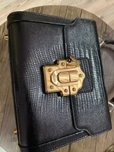 LA FESTIN-Bolso de mano con cierre de serpiente para mujer, bandolera de cuero dividido, de marca de lujo, 2020