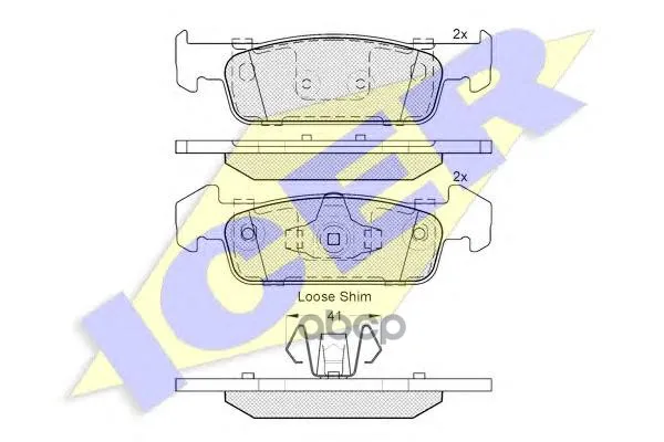 182115-202_колодки Дисковые Передние! Dacia Logan Ii/Sandero Ii 1.2/1.5dci 12 Icer 182115202 Icer арт. 182115202