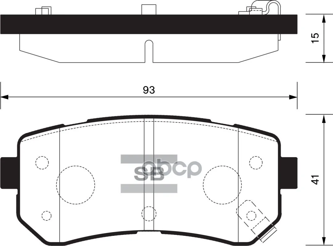Колодки Тормозные Задние Sangsin Brake Sp1406 Sangsin brake арт. SP1406