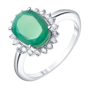 

Silver ring with cubic zirconia