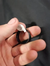 Modyle de los hombres de la moda de anillo de color negro titanio acabado mate clásico anillo de compromiso, joyería para hombre boda